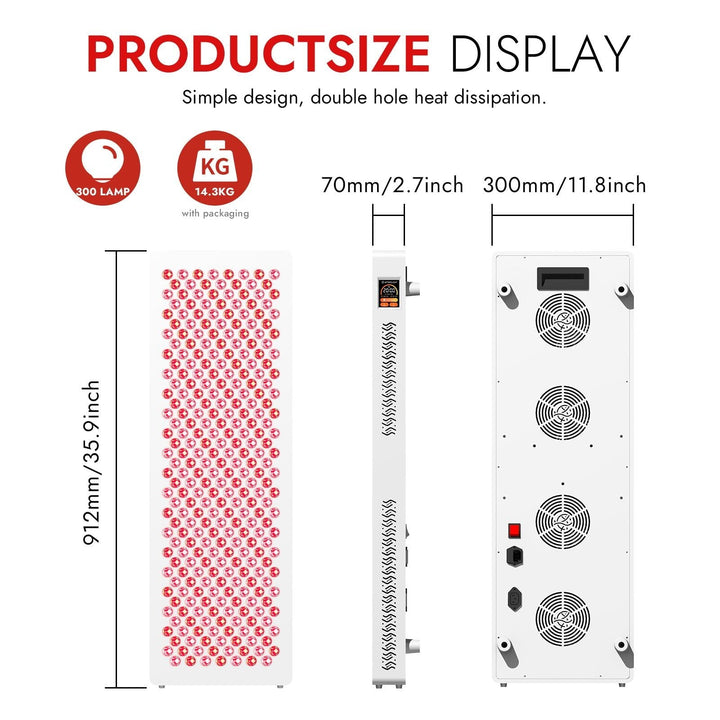 LPKP Core 300 LED | High Irradiance RLT Panel for Core Body Recovery LPKP