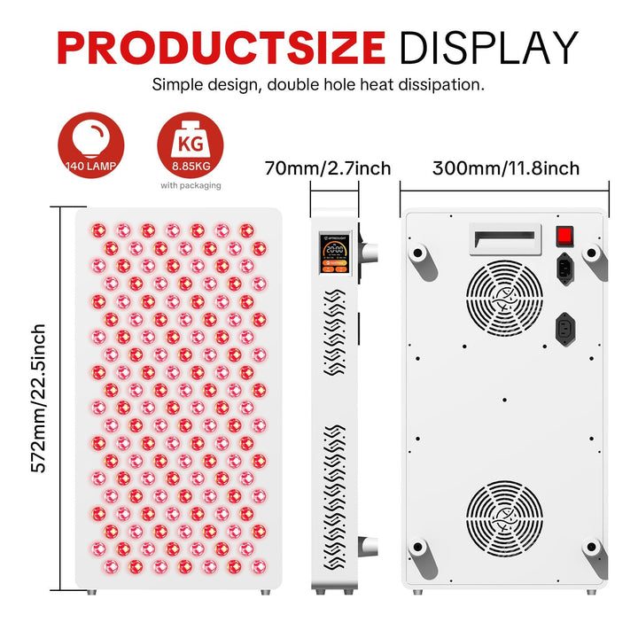 LPKP Solo Max 140 LED ∣ Compact RLT Panel for Face & Targeted Areas LPKP