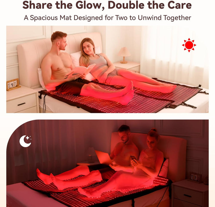 LPKP Luxury 74.6" x 33.3" Full Body RLT Sleeping Bag, 2570 LEDs – Premium Enclosed Red Light Therapy Pod LPKP