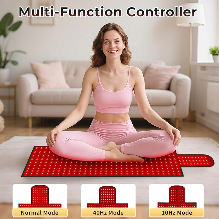 LPKP 65" x 20" Full Body Red Light Therapy Blanket (875 LEDs) – Large RLT Pad for Back, Shoulder & Waist LPKP