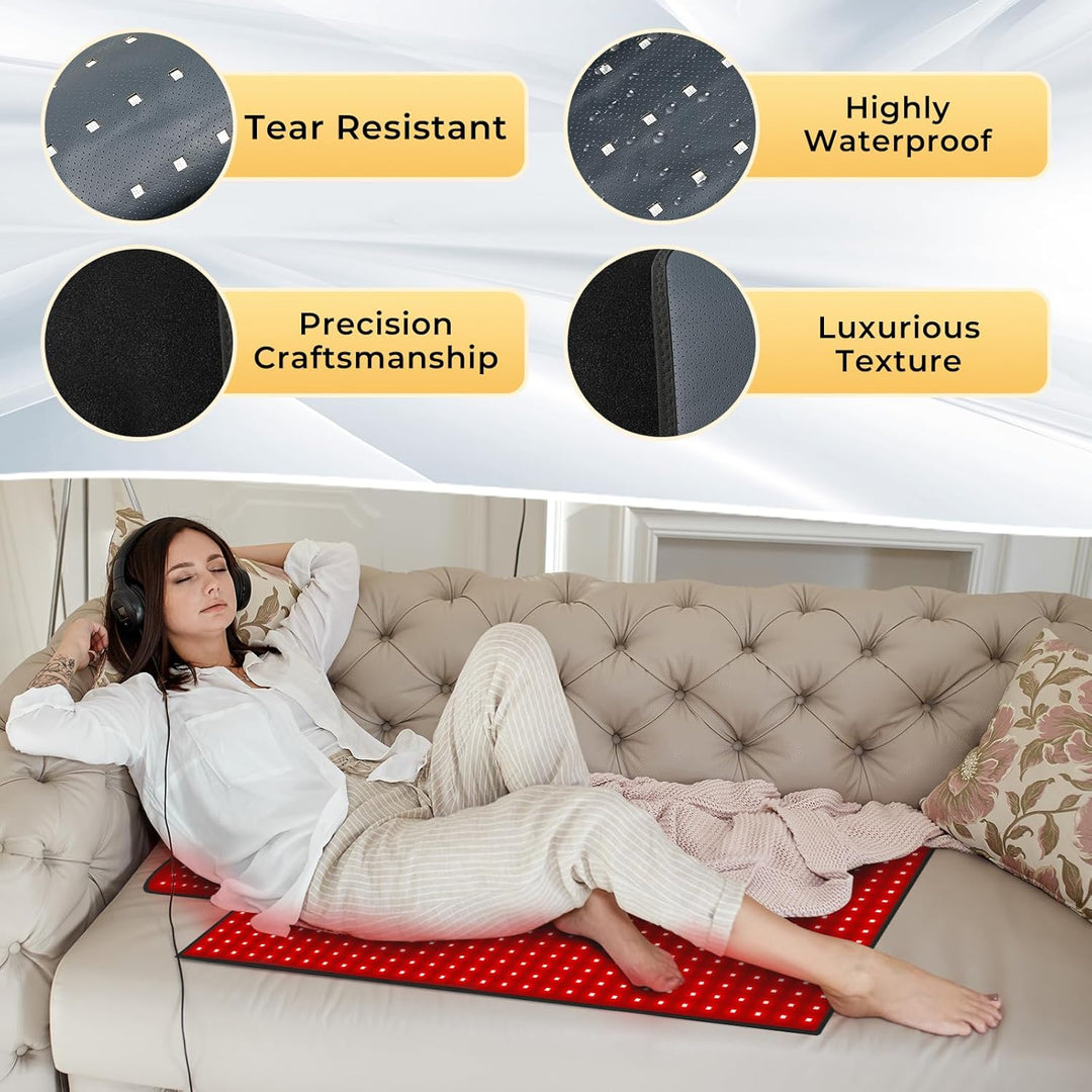 LPKP 47.5" x 20" Full Body Red Light Therapy Blanket, 770 LEDs – Premium RLT Pad for Pain & Recovery LPKP